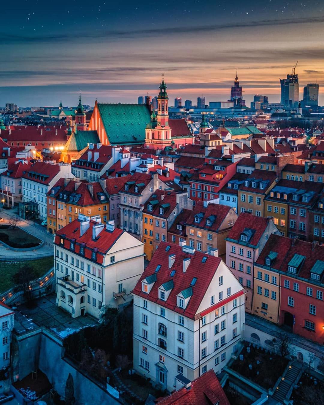 Super Apartment Yellow 2X Metro Fast Wifi 1 Gbs Netflix Panorama Miasta Warsaw Exterior photo